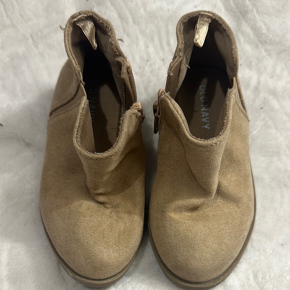 Old Navy Camel Suede Ankle Boots